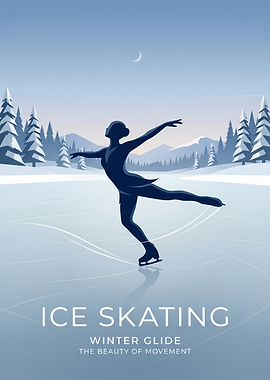 Ice Skating Winter Glide Poster