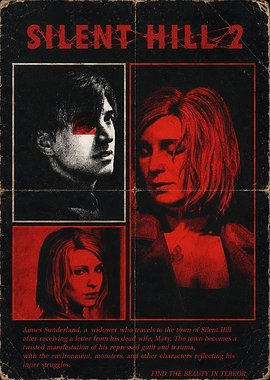Silent Hill 2 Horror Game Poster