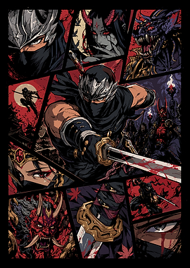 Ninja Gaiden Ryu Hayabusa Collage