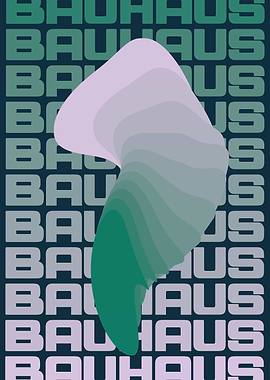 Bauhaus Abstract Typography Poster