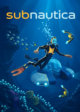 Subnautica Underwater Exploration Poster