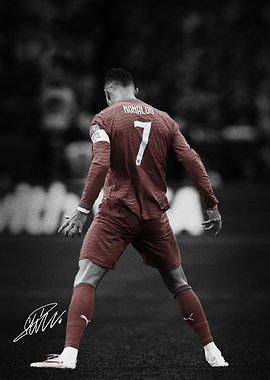 Cristiano Ronaldo Portugal Jersey Back View