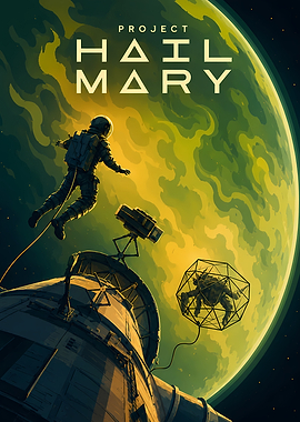 Project Hail Mary Space Poster