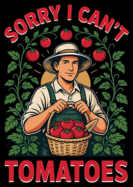 Sorry I Can't Tomatoes Gardener Design