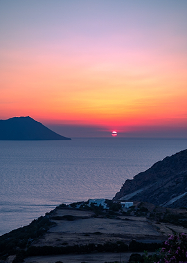 Sunset over Milos