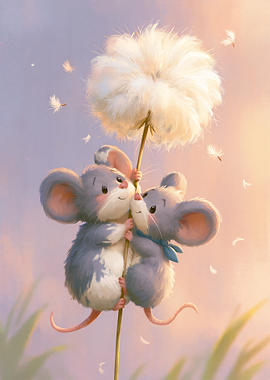 Two Mice and the Dandelion Dream
