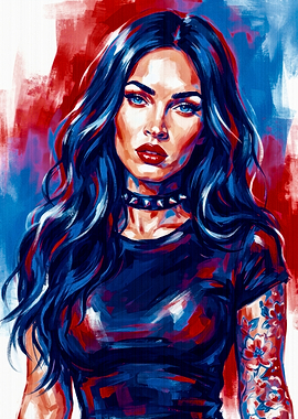 Megan Fox Pop Art Portrait