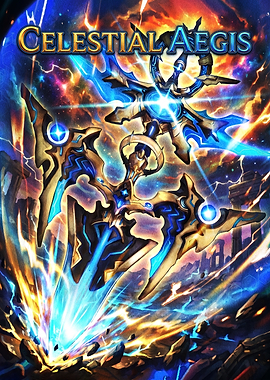 Celestial Aegis Fantasy Weapon Art