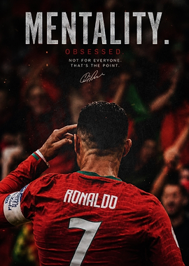 Cristiano Ronaldo Mentality Motivational Poster
