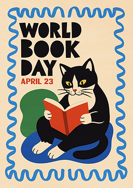 World Book Day Cat Poster