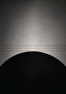 Minimalist Black and White Geometric Art