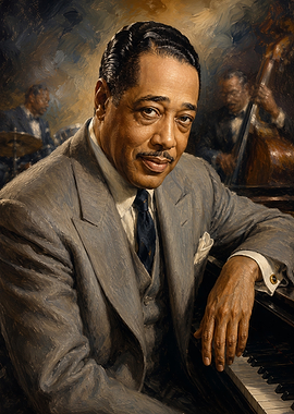 Portrait of Duke Ellington at Piano