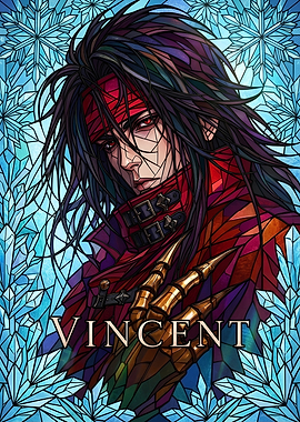 Vincent Valentine Stained Glass Portrait