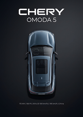 Chery Omoda 5 Top View Poster