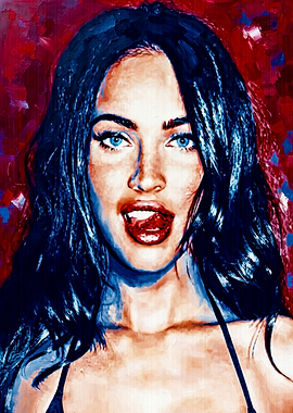 Megan Fox Pop Art Portrait