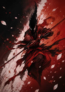 Shadow Samurai in Red Robes