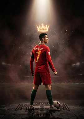 Cristiano Ronaldo Portugal King Poster