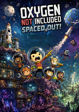 Oxygen Not Included Spaced Out Poster