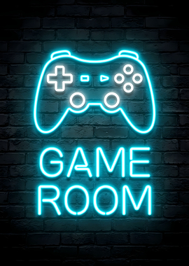 Neon Game Room Sign