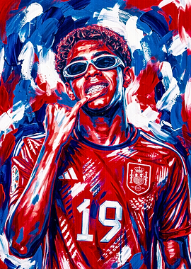 Lamine Yamal Spain Soccer Portrait