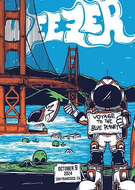 Weezer Voyage to the Blue Planet Poster