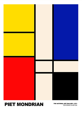 Piet Mondrian | The National Art Gallery 1971 Poster