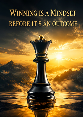 Winning is a Mindset Chess Poster