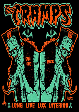The Cramps Lux Interior Tribute Graphic