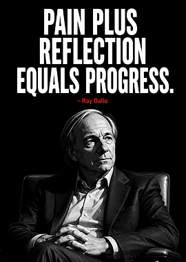 Ray Dalio Inspirational Quote Poster