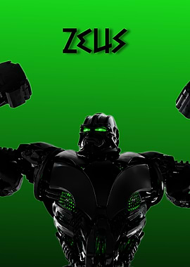 Zeus Real Steel Minimalistic Poster