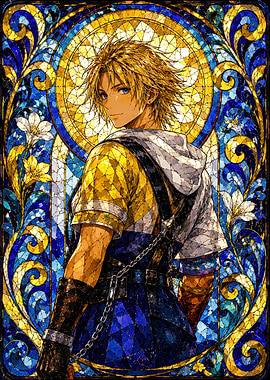 Tidus Stained Glass Art