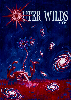 Outer Wilds Cosmic Flower Art