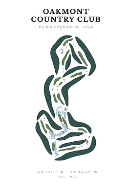 Oakmont Country Club Golf Course Map