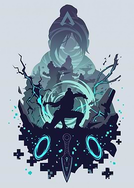 Apex Legends Wraith Silhouette Art
