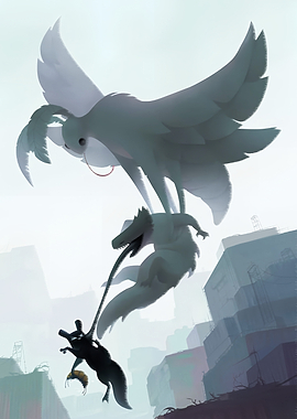 Rain World Creatures in Flight