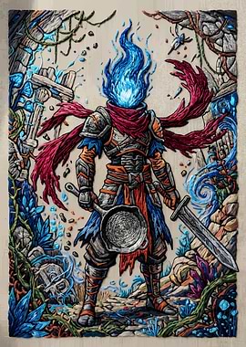 Dead Cells Beheaded Warrior Art
