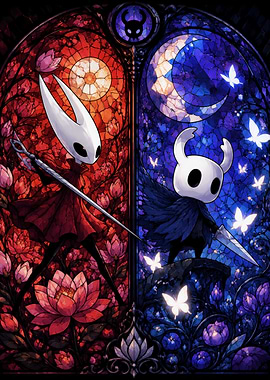 Hollow Knight Stained Glass Art