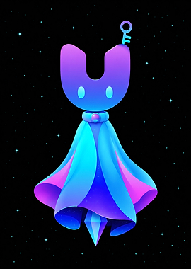 Floating Cosmic Spirit Character