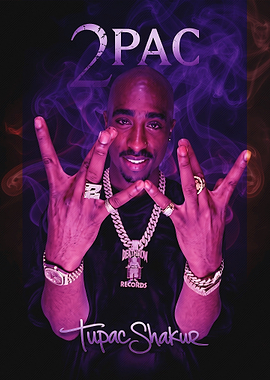 Tupac Shakur Death Row Records Poster