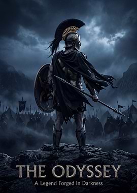 The Odyssey Spartan Warrior Poster
