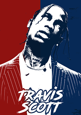 Travis Scott Pop Art Portrait