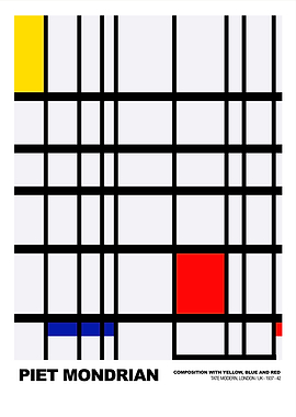 Piet Mondrian | Tate Modern, London UK 1937-42 Poster
