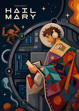 Project Hail Mary Space Illustration