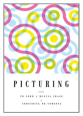 Picturing Definition Abstract Art Poster