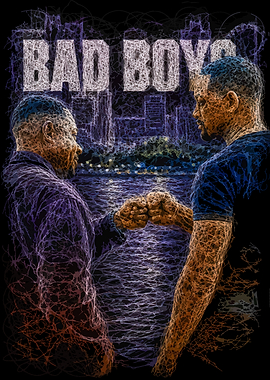 Bad Boys Fist Bump Poster