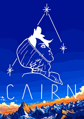 Cairn Mountain Landscape Poster