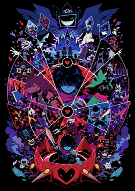 Deltarune Chapter 1 and 2 Collage