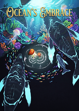 Ocean's Embrace Underwater Illustration