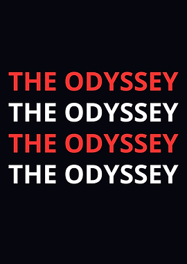 The Odyssey Text Art Poster