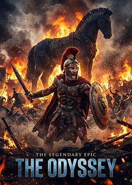 The Odyssey Trojan War Epic Poster
